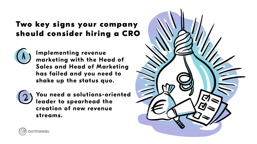 signs your company should hire a Chief Revenue Officer