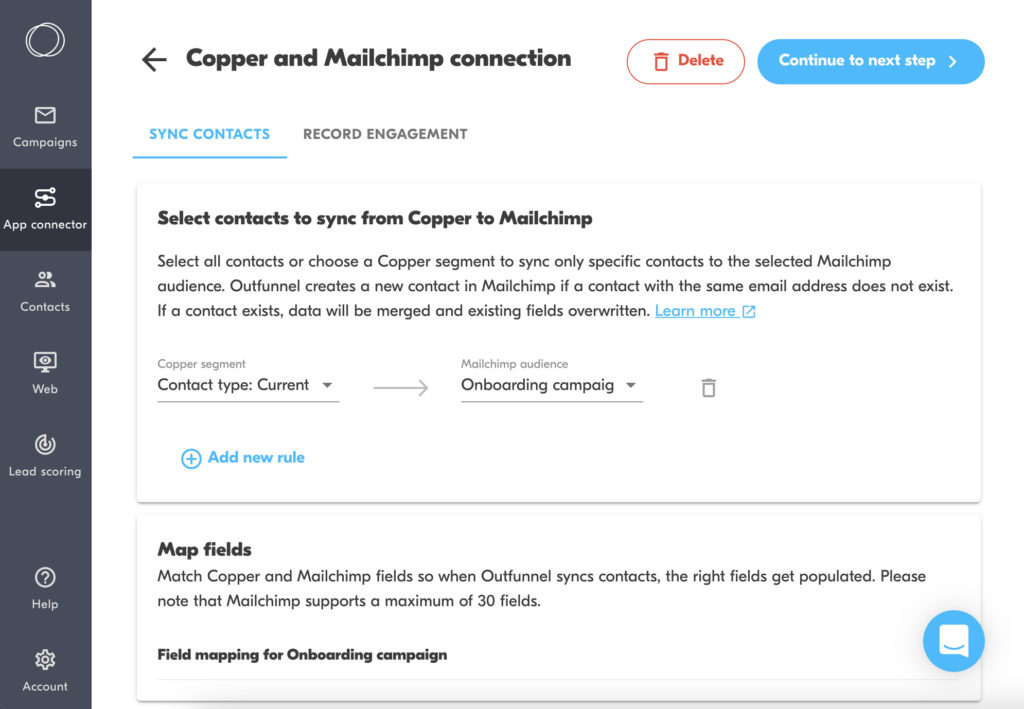 copper mailchimp integration