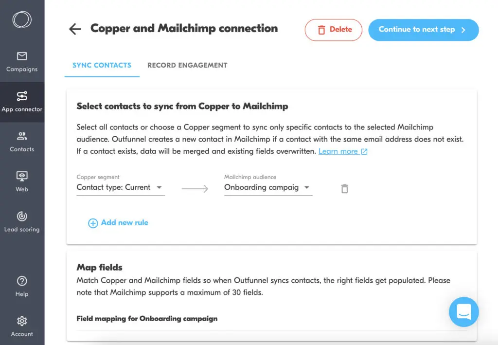 copper mailchimp integration