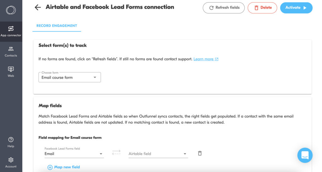 airtable facebook lead ads integration