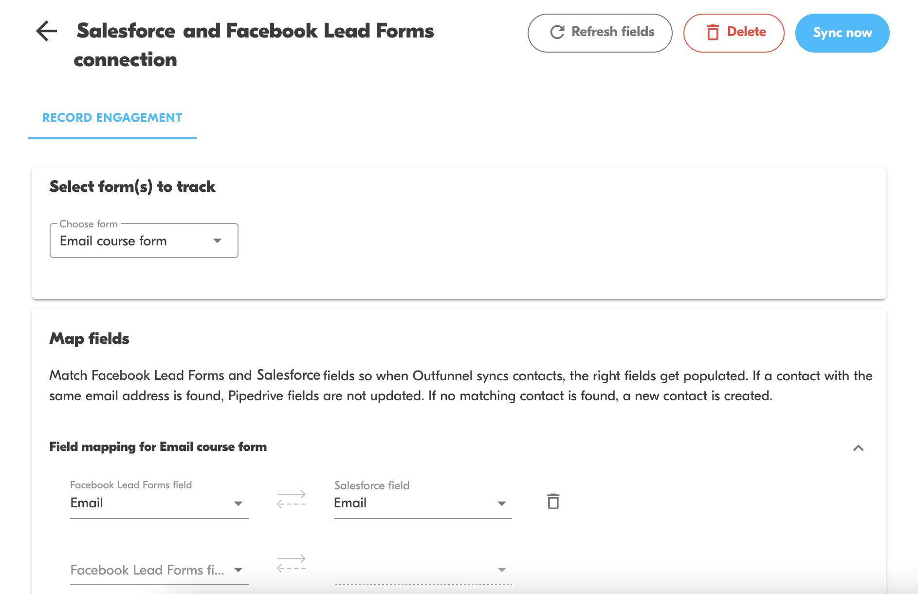 Facebook Lead ads and Salesforce integration