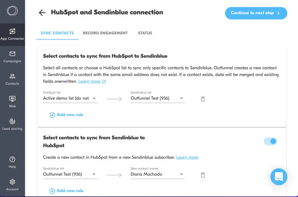 hubspot sendinblue integration