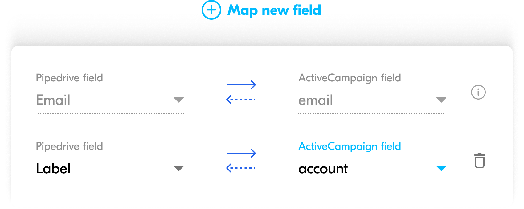 airtable and mailchimp field mapping